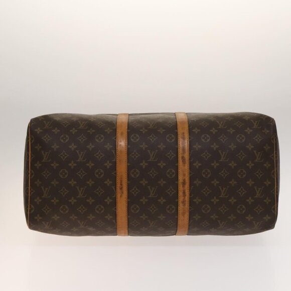 LOUIS VUITTON Monogram Keepall 55 Boston Bag M41424 LV Auth 137090 - Picture 6 of 16